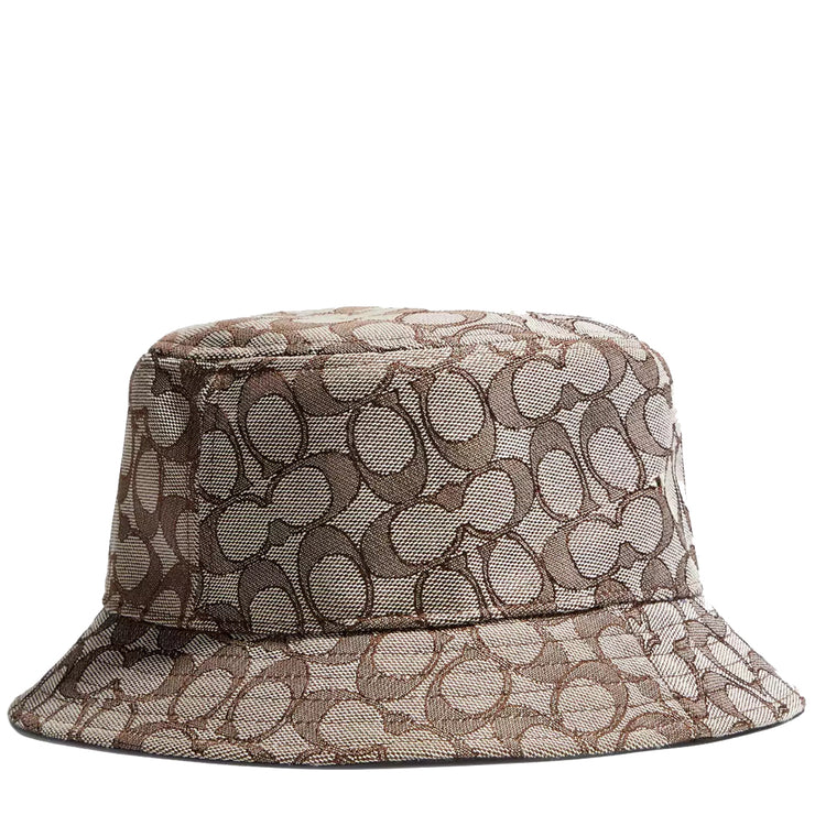 Buy Coach Signature Jacquard Bucket Hat in Sandstone/ Dark Oak C5815 Online in Singapore | PinkOrchard.com