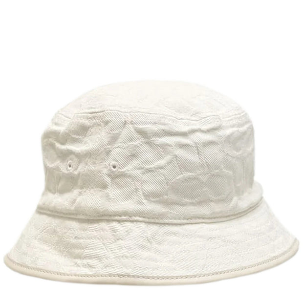 Buy Coach Signature Jacquard Bucket Hat in White C9716 Online in Singapore | PinkOrchard.com