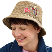 Buy Coach Signature Jacquard Bucket Hat in Sandstone/ Dark Oak C5815 Online in Singapore | PinkOrchard.com