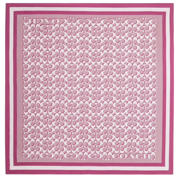 Buy Coach Signature Print Silk Square Scarf in Jasmine C8362 Online in Singapore | PinkOrchard.com