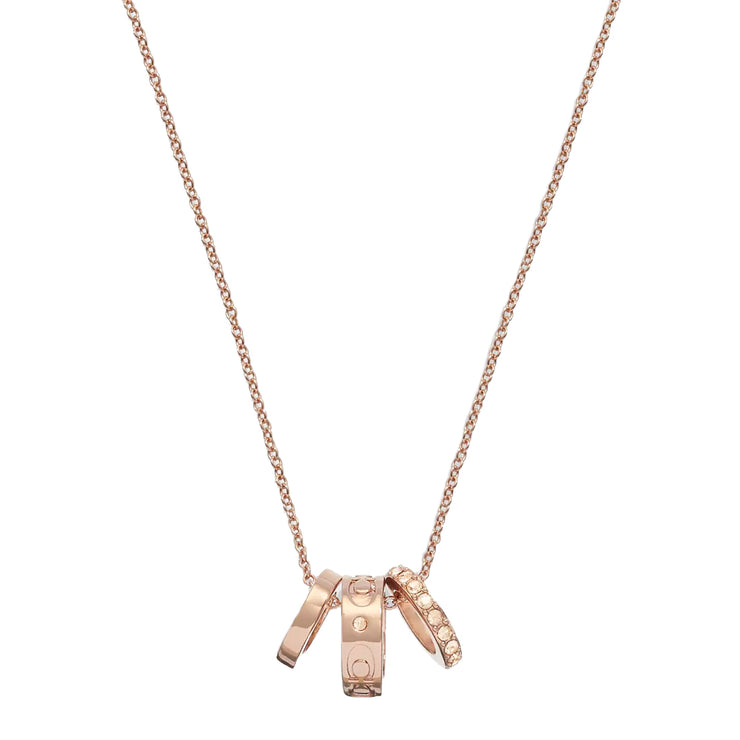 Buy Coach Signature Rondell Necklace in Rose Gold CI902 Online in Singapore | PinkOrchard.com