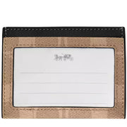 Buy Coach Slim Id Card Case In Signature Canvas in Tan/ Black CW366 Online in Singapore | PinkOrchard.com