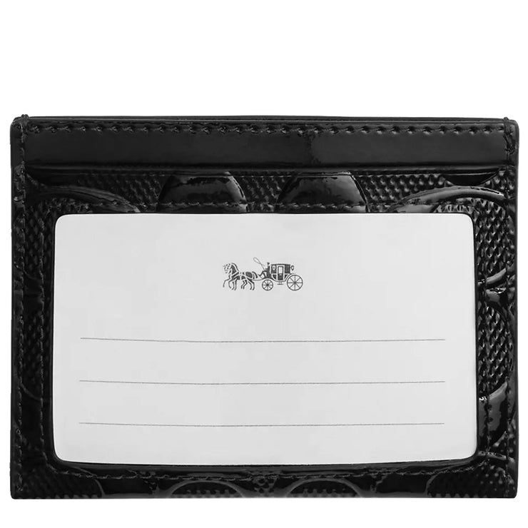 Buy Coach Slim Id Card Case In Signature Leather in Black CV422 Online in Singapore | PinkOrchard.com