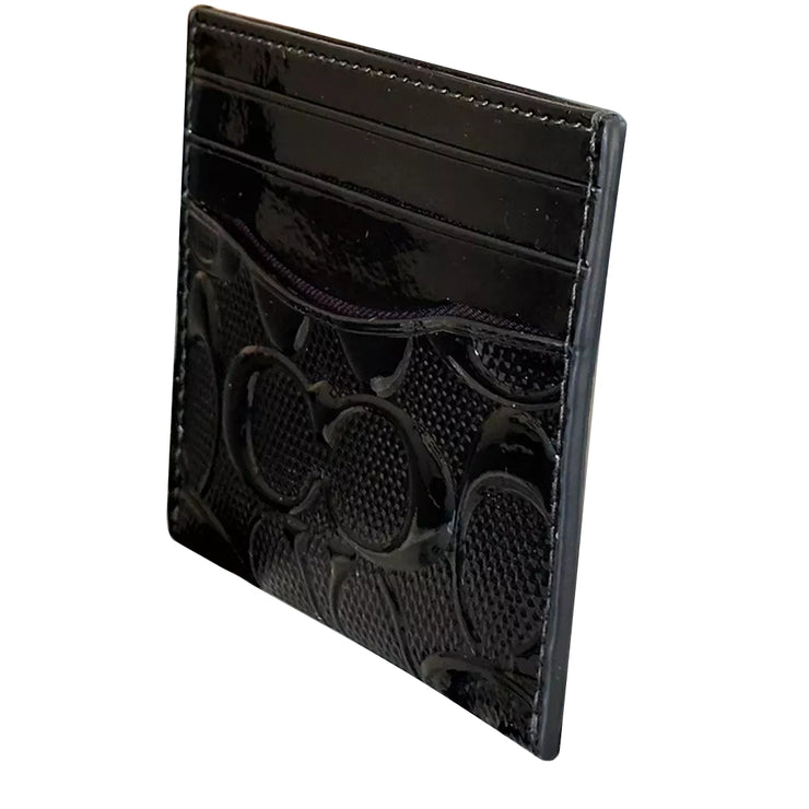 Buy Coach Slim Id Card Case In Signature Leather in Black CV422 Online in Singapore | PinkOrchard.com