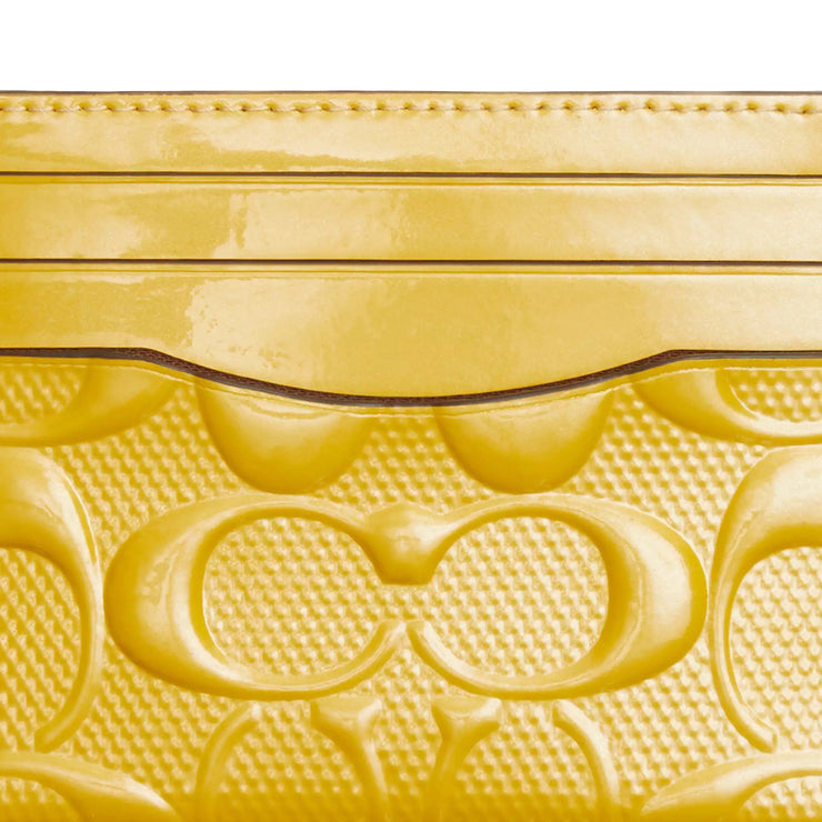 Buy Coach Slim Id Card Case In Signature Leather in Gold CU119 Online in Singapore | PinkOrchard.com