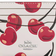 Buy Coach Slim Id Card Case With Cherry Print in Chalk Multi CAA87 Online in Singapore | PinkOrchard.com