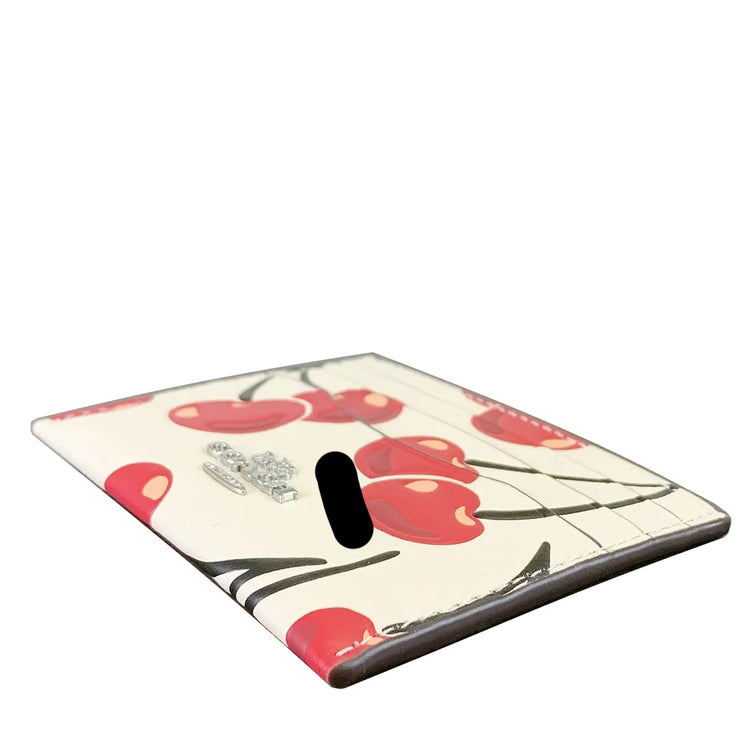 Buy Coach Slim Id Card Case With Cherry Print in Chalk Multi CAA87 Online in Singapore | PinkOrchard.com