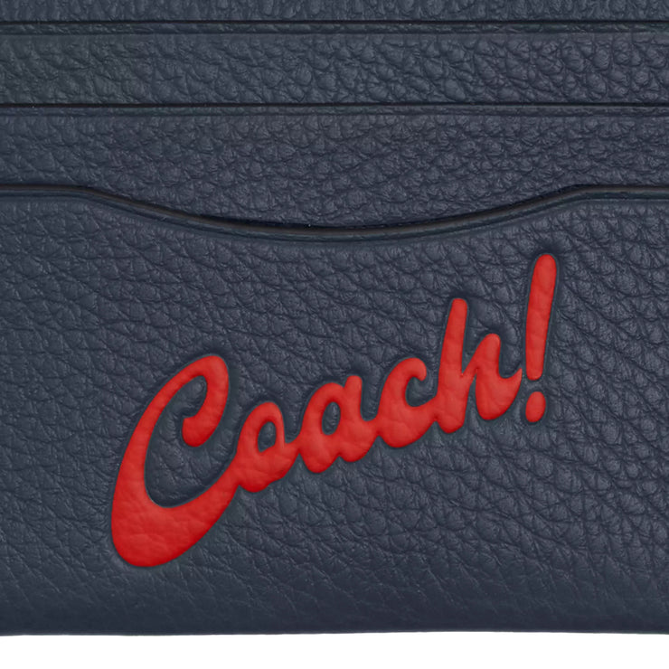 Buy Coach Slim Id Card Case With Coach Graphic in Denim/ Red CU174 Online in Singapore | PinkOrchard.com