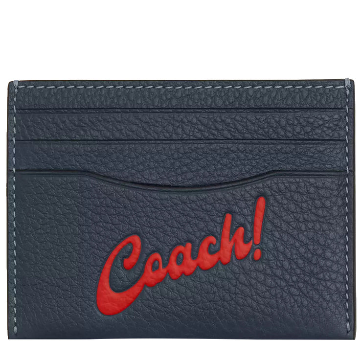 Buy Coach Slim Id Card Case With Coach Graphic in Denim/ Red CU174 Online in Singapore | PinkOrchard.com