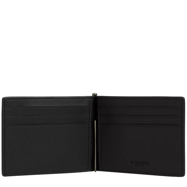 Buy Coach Slim Money Clip Billfold Wallet In Signature Canvas in Charcoal/ Black CY059 Online in Singapore | PinkOrchard.com