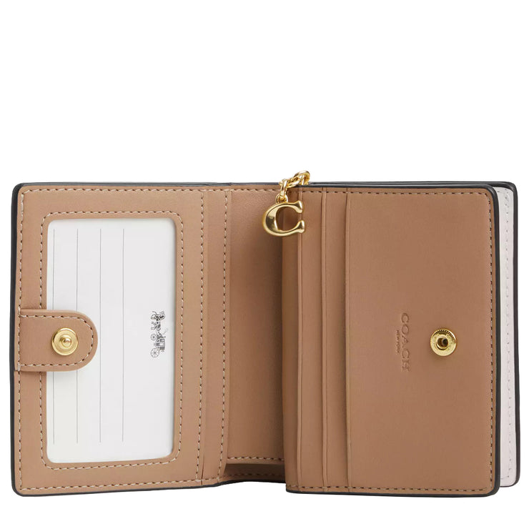 Buy Coach Snap Wallet In Signature Canvas With Floral Print in Light Khaki/ Chalk Multi CR969 Online in Singapore | PinkOrchard.com