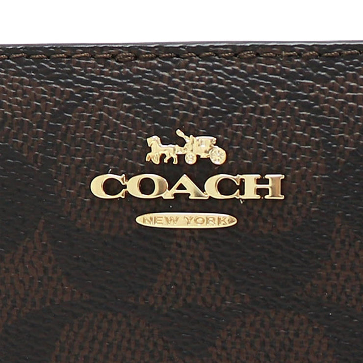 Buy Coach Snap Wallet In Signature Canvas in Walnut/ Black CW789 Online in Singapore | PinkOrchard.com