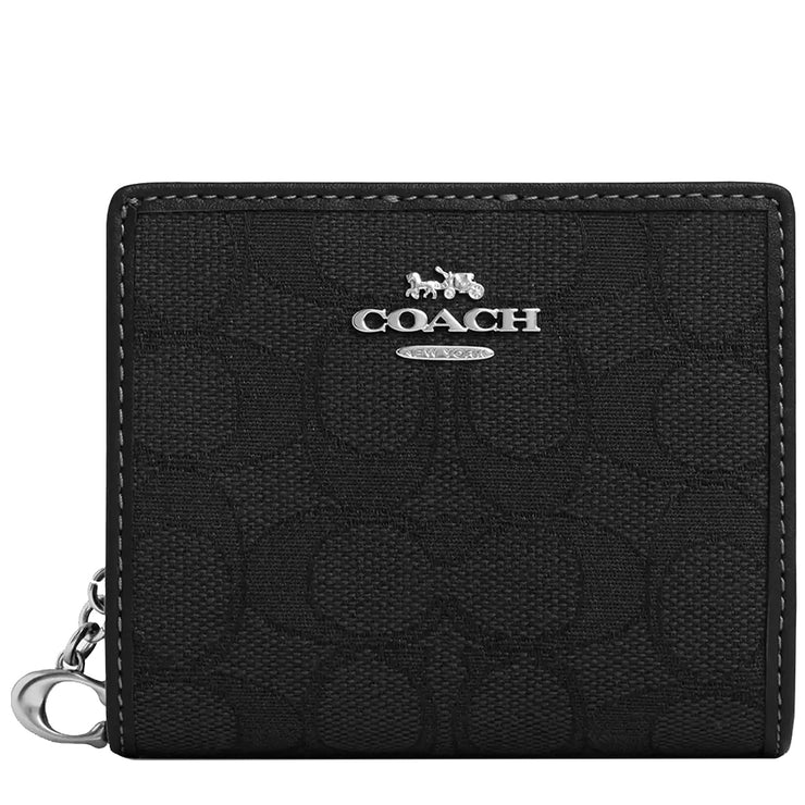 Buy Coach Snap Wallet In Signature Jacquard in Black CU401 Online in Singapore | PinkOrchard.com