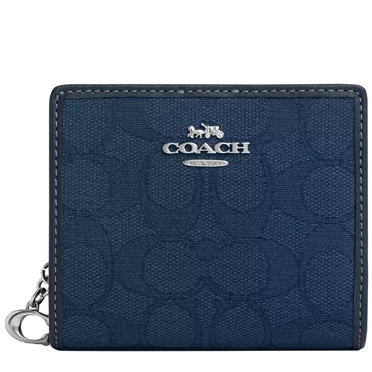 Buy Coach Snap Wallet In Signature Jacquard in Denim/ Dark Denim CU401 Online in Singapore | PinkOrchard.com