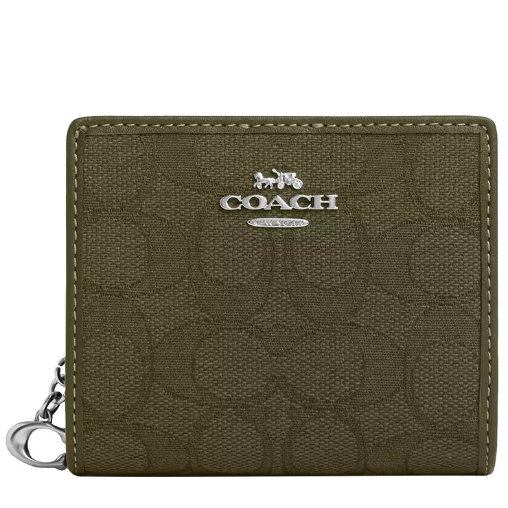 Buy Coach Snap Wallet In Signature Jacquard in Olive Drab/ Olive Drab CU401 Online in Singapore | PinkOrchard.com