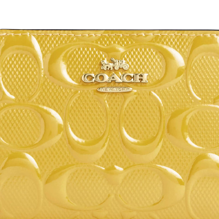 Coach Snap Wallet In Signature Leather in Gold CT982