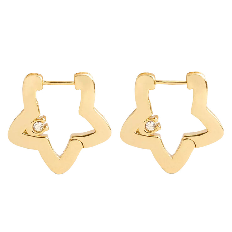 Buy Coach Star Hoop Earrings in Gold CY097 Online in Singapore | PinkOrchard.com