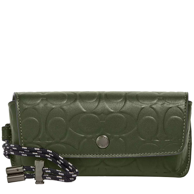 Buy Coach Sunglass Case In Signature Leather in Dark Shamrock C9989 Online in Singapore | PinkOrchard.com