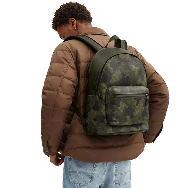 Buy Coach West Backpack Bag In Signature Camo Print in Dark Shamrock Multi CW311 Online in Singapore | PinkOrchard.com