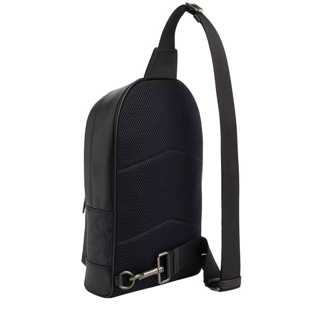 Buy Coach West Pack Bag In Signature Canvas With Varsity Stripe in Charcoal/ Denim/ Chalk CV923 Online in Singapore | PinkOrchard.com