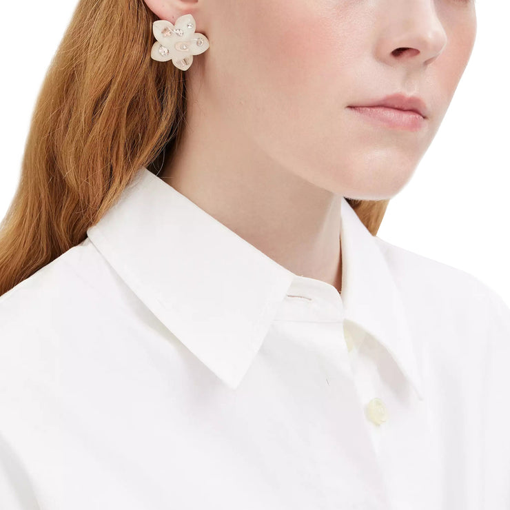 Buy Coach Wildflower Resin Stud Earrings in Rose Gold/ Chalk CL135 Online in Singapore | PinkOrchard.com