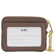 Buy Coach Zip Card Case in Dark Stone 6303 Online in Singapore | PinkOrchard.com