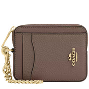 Buy Coach Zip Card Case in Dark Stone 6303 Online in Singapore | PinkOrchard.com