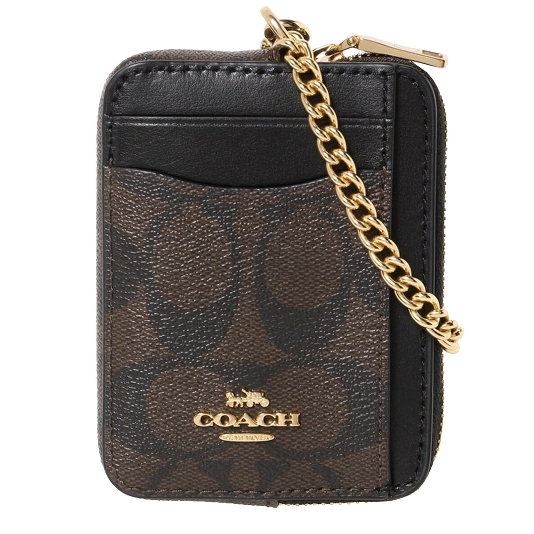 Zip around coin case in signature canvas hotsell