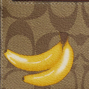 Buy Coach Zip Card Case In Signature Canvas With Banana Print in Khaki/ Dark Saddle CR410 Online in Singapore | PinkOrchard.com