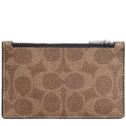 Buy Coach Zip Card Case In Signature Canvas in Tan/ Chalk CV764 Online in Singapore | PinkOrchard.com