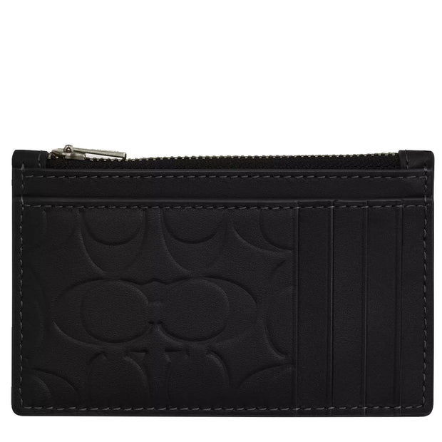 Buy Coach Zip Card Case In Signature Leather in Black CY906 Online in Singapore | PinkOrchard.com