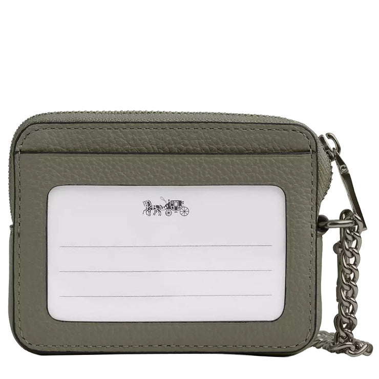 Buy Coach Zip Card Case in Military Green 6303 Online in Singapore | PinkOrchard.com