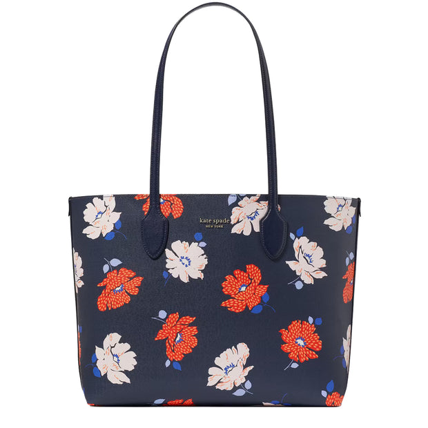 Buy Kate Spade Bleecker Dotty Floral Large Tote Bag in Parisian Navy Multi KF799 Online in Singapore | PinkOrchard.com