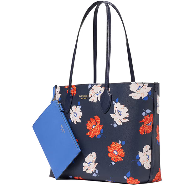 Buy Kate Spade Bleecker Dotty Floral Large Tote Bag in Parisian Navy Multi KF799 Online in Singapore | PinkOrchard.com