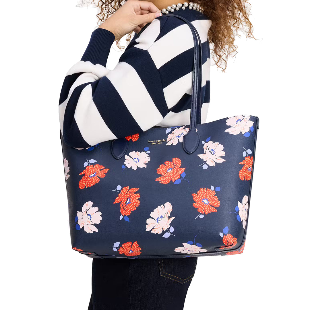 Kate spade navy blue tote best sale