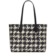 Buy Kate Spade Bleecker Painterly Houndstooth Large Tote Bag in Black Multi KD001 Online in Singapore | PinkOrchard.com