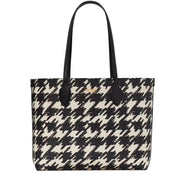 Buy Kate Spade Bleecker Painterly Houndstooth Large Tote Bag in Black Multi KD001 Online in Singapore | PinkOrchard.com