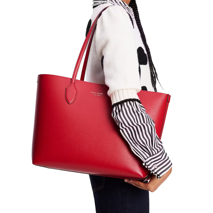 Buy Kate Spade Bleecker Stencil Hearts Pop Large Tote Bag in Perfect Cherry KF352 Online in Singapore | PinkOrchard.com