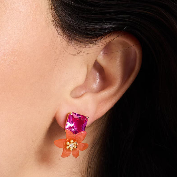 Buy Kate Spade Brighten Up Statement Studs Earrings in Pink/ Multi KH510 Online in Singapore | PinkOrchard.com