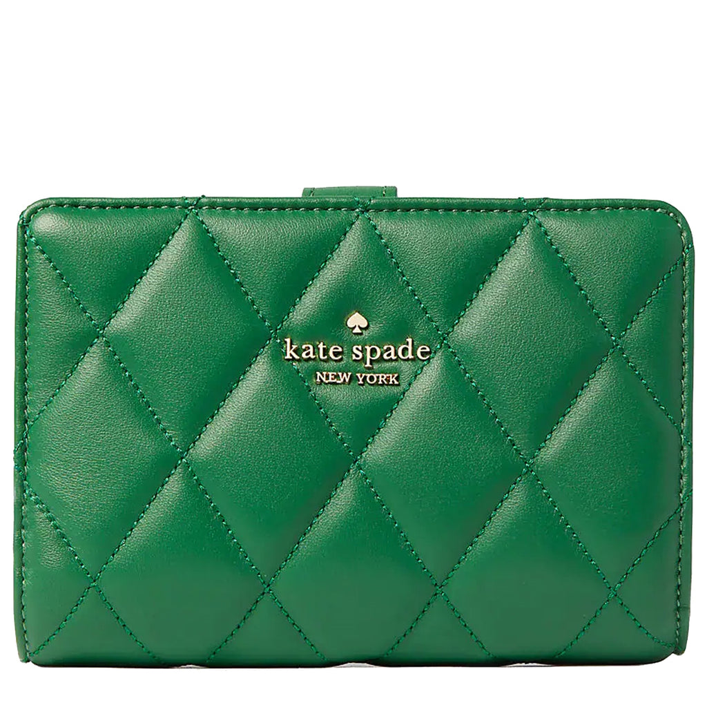 Kate Spade Staci Medium Satchel Leather Green Bean Saffiano Leather 