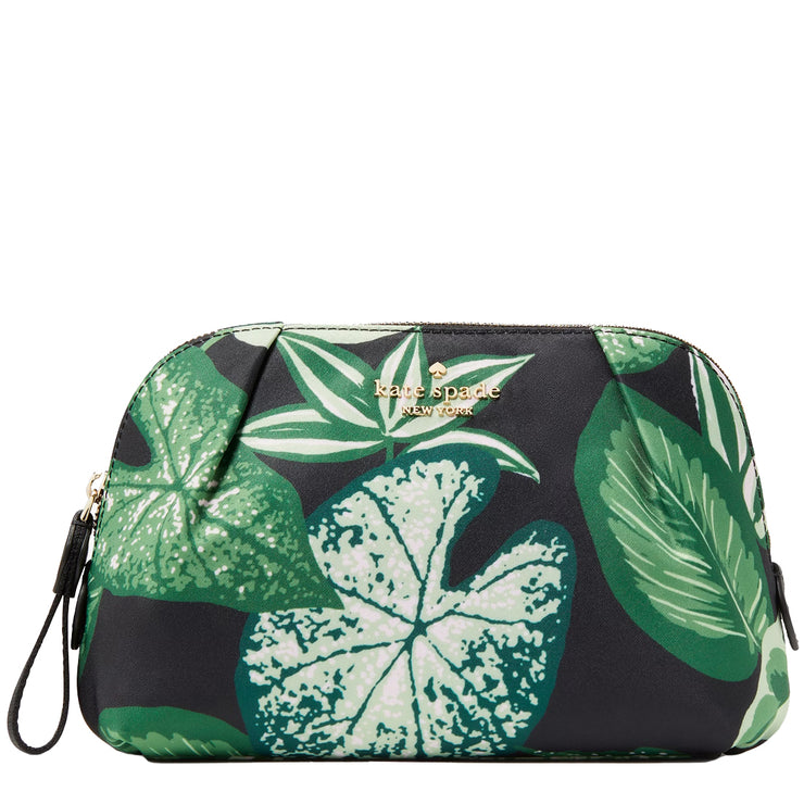 Kate Spade Chelsea Fern Foliage Cosmetic Bag in Green Multi KH748