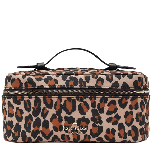 Buy Kate Spade Chelsea Spotted Leopard Travel Cosmetic Bag in Brown Multi KH751 Online in Singapore | PinkOrchard.com