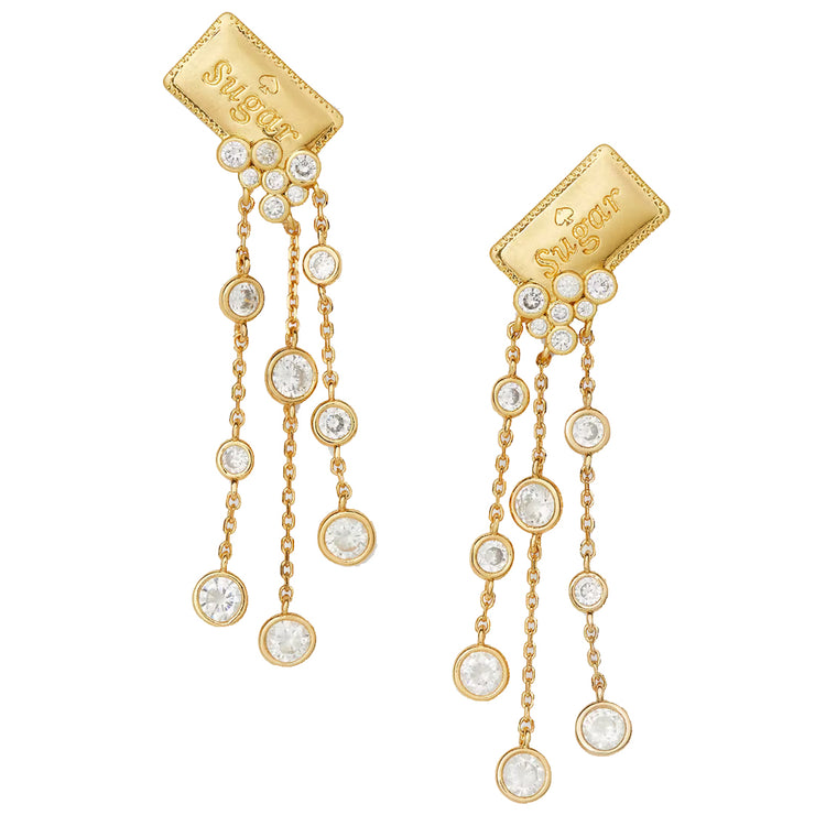 Buy Kate Spade Coffee Break Sugar Statement Earrings in Clear/ Gold kg165 Online in Singapore | PinkOrchard.com