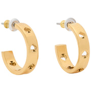 Buy Kate Spade Cut To The Chase Spade Huggies Earrings in Gold KJ999 Online in Singapore | PinkOrchard.com