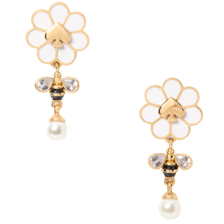 Buy Kate Spade Day Tripper Drop Earrings in White KH279 Online in Singapore | PinkOrchard.com