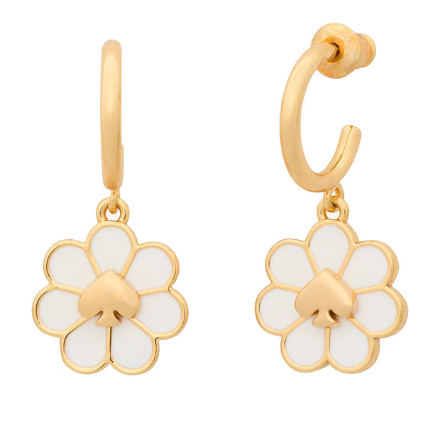 Buy Kate Spade Day Tripper Huggies Earrings in White KH280 Online in Singapore | PinkOrchard.com