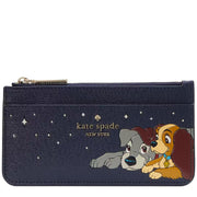 Kate Spade Disney X Kate Spade New York Lady And The Tramp Large Card Holder in Parisian Navy Multi KH620