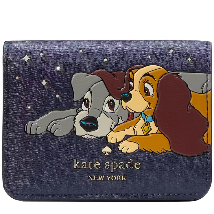 Buy Kate Spade Disney X Kate Spade New York Lady And The Tramp Small Bifold Wallet in Parisian Navy Multi KH619 Online in Singapore | PinkOrchard.com