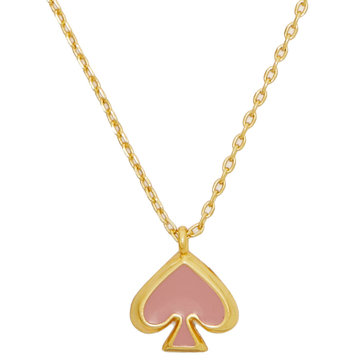 Buy Kate Spade Everyday Spade Enamel Mini Pendant Necklace in Bright Carnation o0ru3073 Online in Singapore | PinkOrchard.com