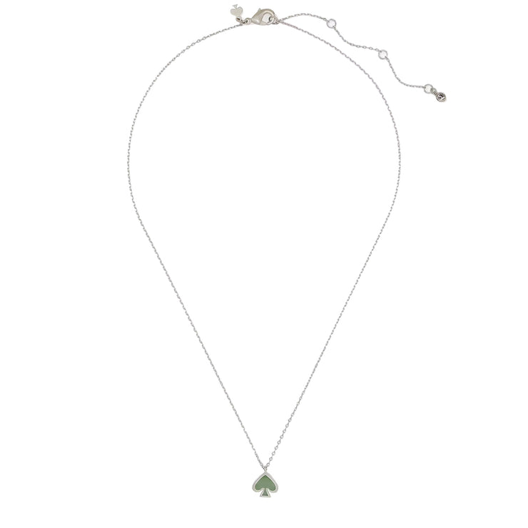 Buy Kate Spade Everyday Spade Enamel Mini Pendant Necklace in Sage o0ru3073 Online in Singapore | PinkOrchard.com